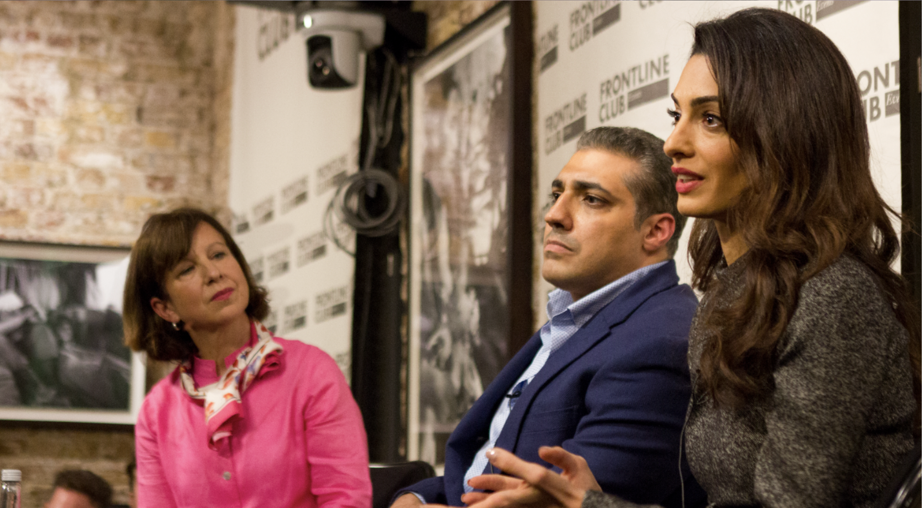 Lyse & Amal at a Frontline Club event